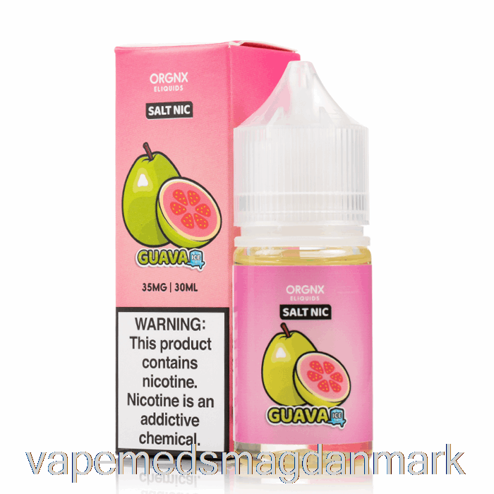 Vape Uden Nikotin Guava Issalte - Orgnx E-væske - 30ml 35mg